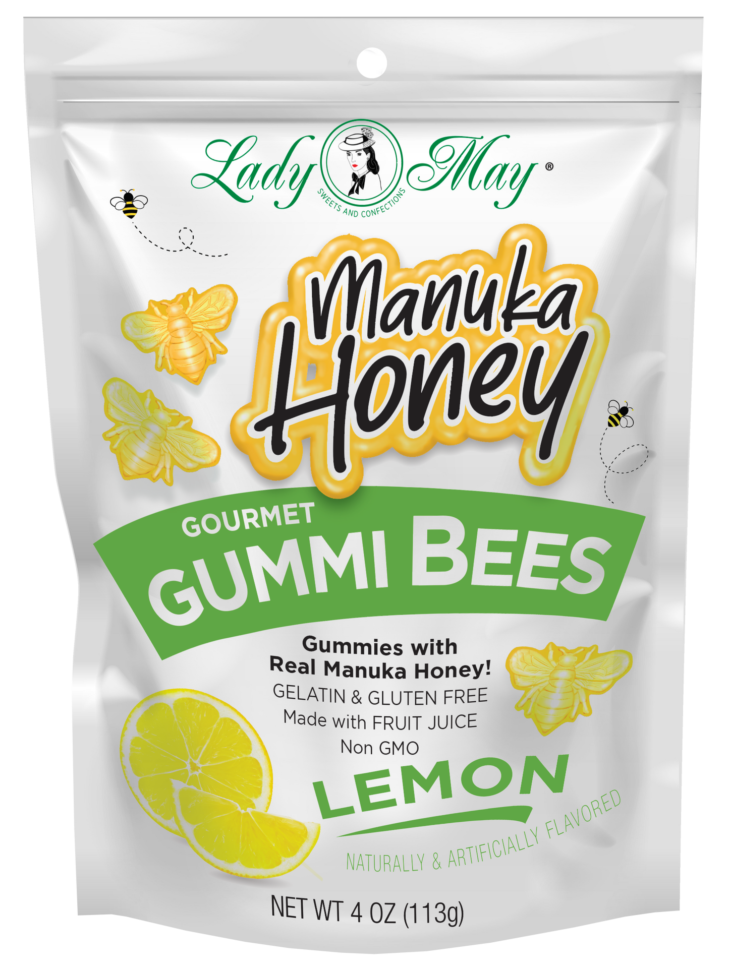 Manuka Honey Gummi Bees - Lemon