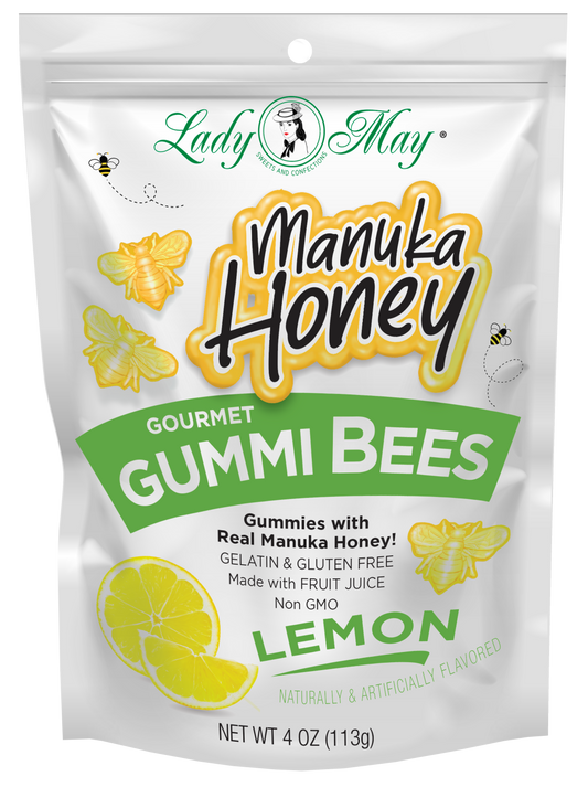Manuka Honey Gummi Bees - Lemon