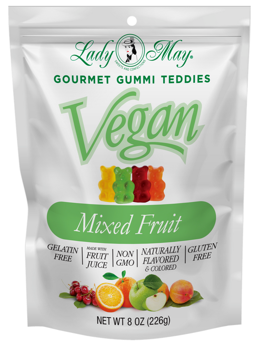 8oz Vegan Gourmet Mixed Fruits Gummi Teddies