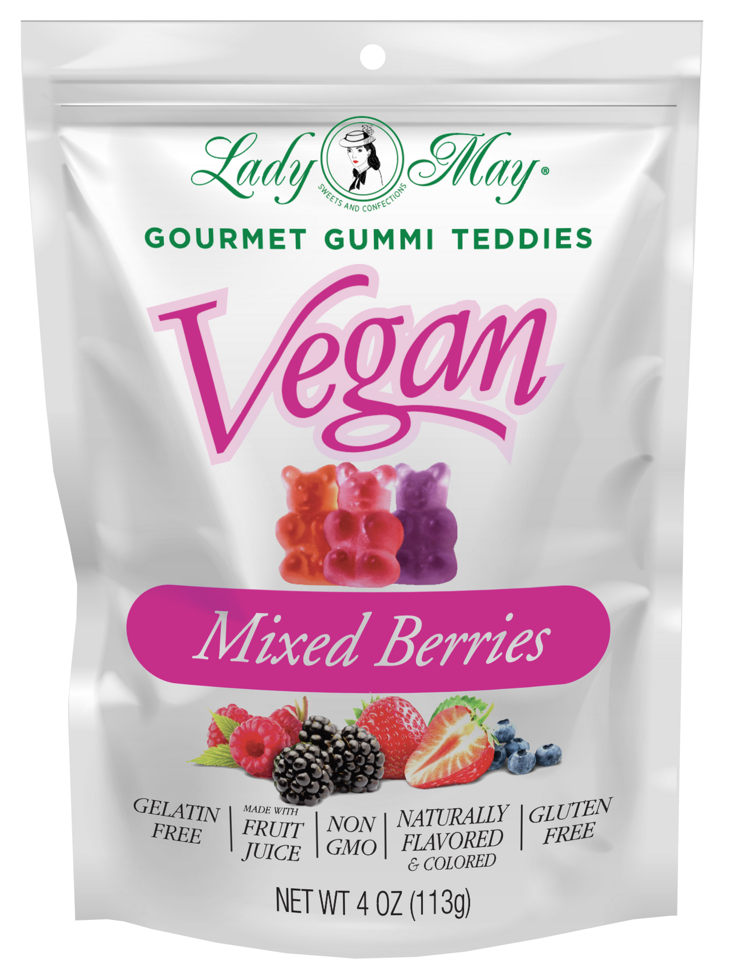 Vegan Gourmet Mixed Berries Gummi Teddies