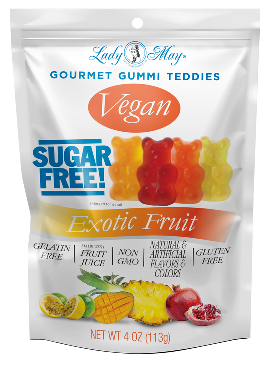 Sugar-Free Vegan Gourmet Gummi Teddies Exotic Fruit