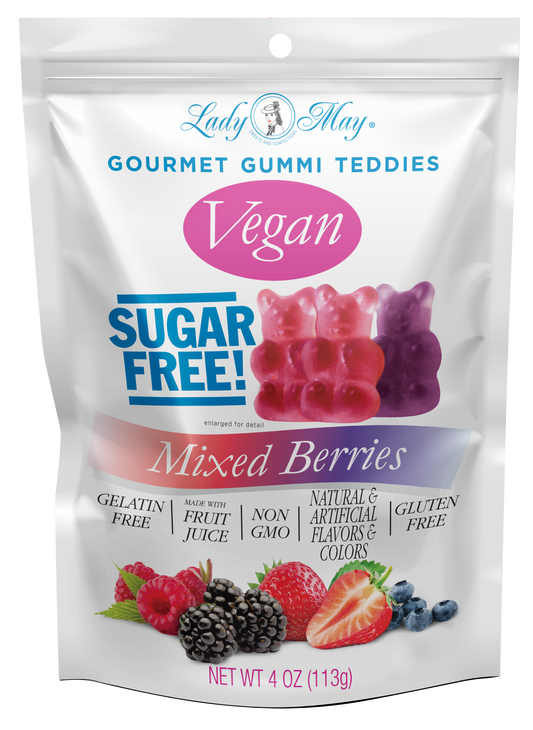 Sugar-Free Vegan Gourmet Gummi Teddies Mixed Berries